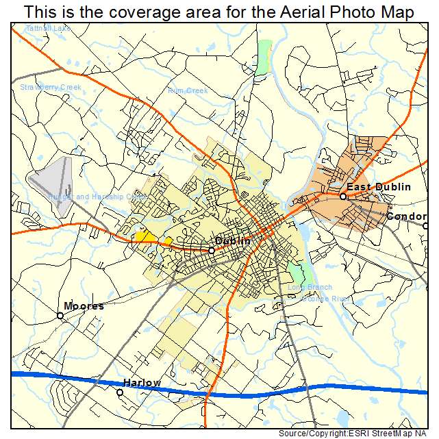 Dublin, GA location map 