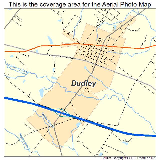 Dudley, GA location map 