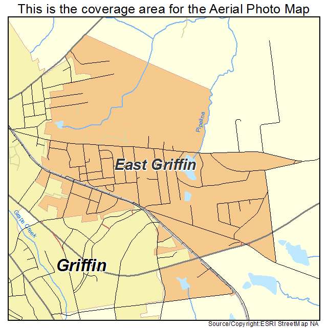 East Griffin, GA location map 