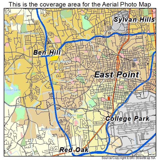 East Point, GA location map 