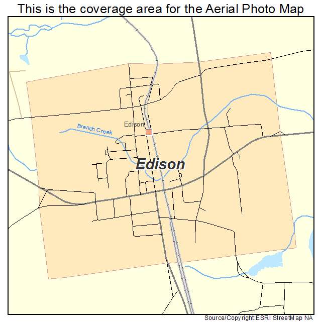 Edison, GA location map 