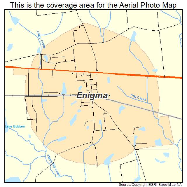 Enigma, GA location map 