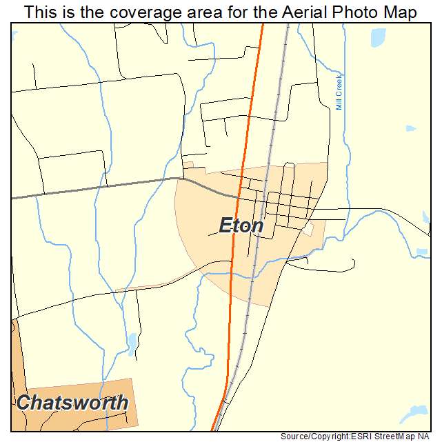Eton, GA location map 