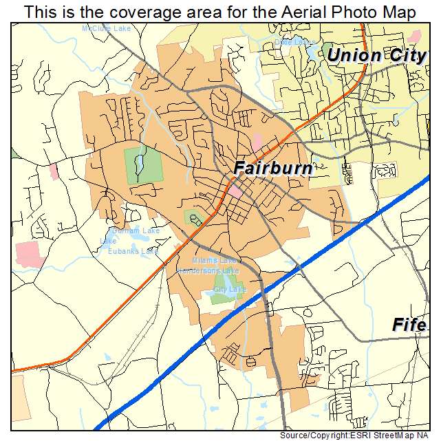 Fairburn, GA location map 
