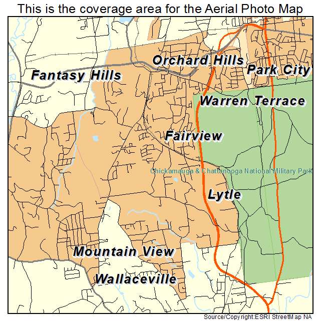 Fairview, GA location map 