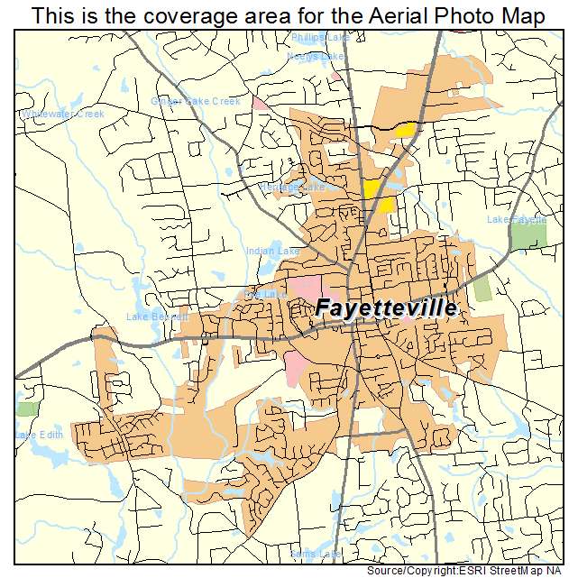 Fayetteville, GA location map 