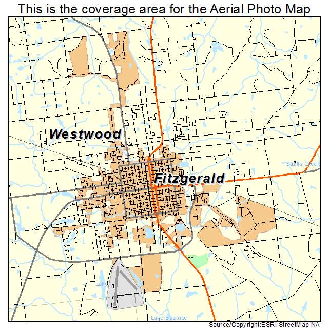 Fitzgerald, GA location map 