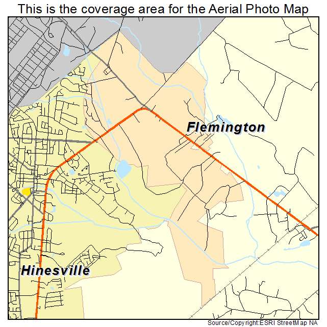 Flemington, GA location map 