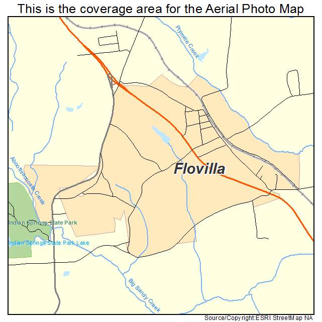 Flovilla, GA location map 