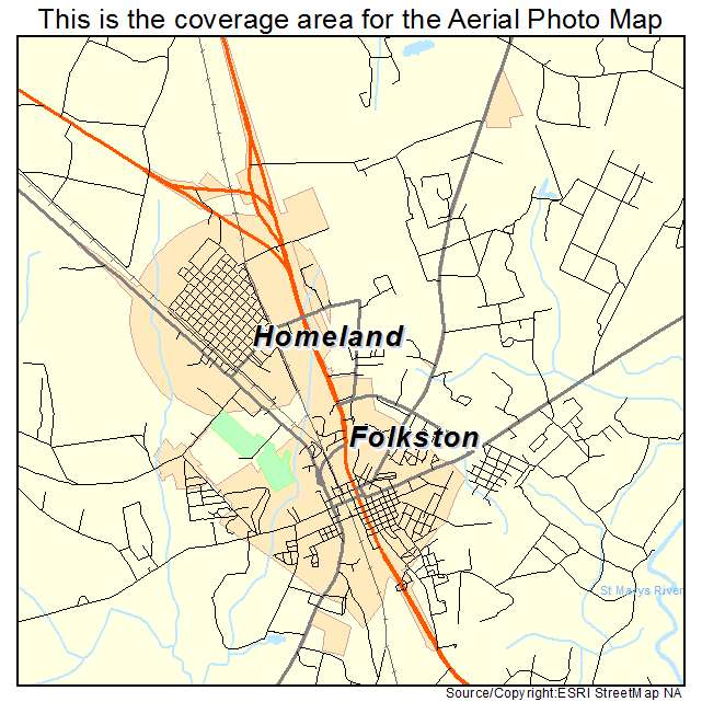 Folkston, GA location map 