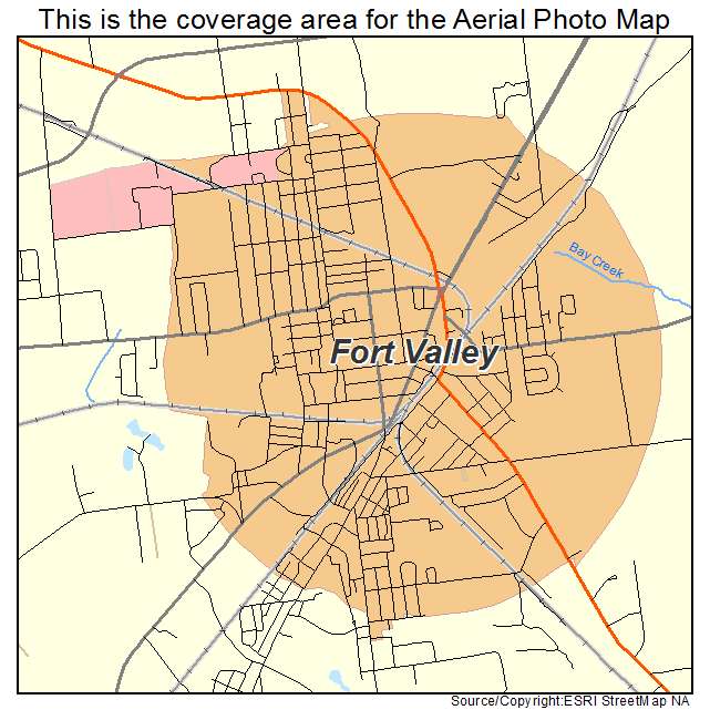 Fort Valley, GA location map 