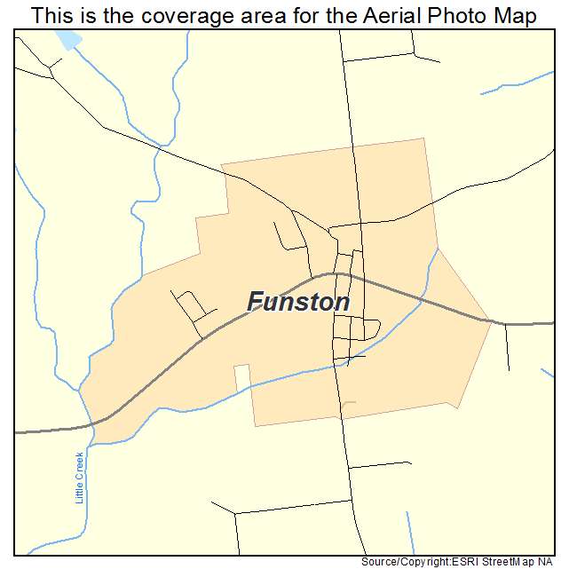 Funston, GA location map 