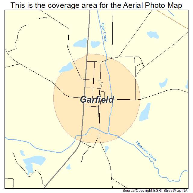 Garfield, GA location map 