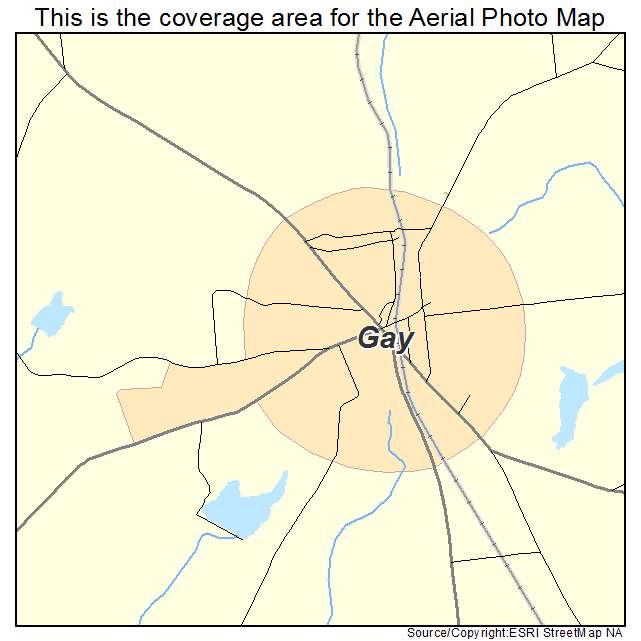 Gay, GA location map 