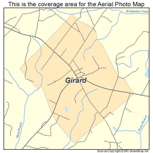 Girard, GA location map 