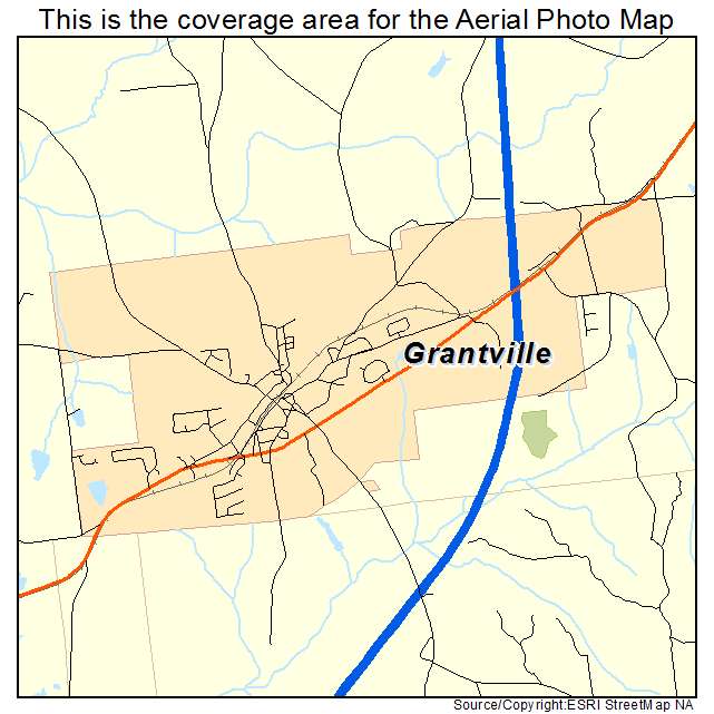 Grantville, GA location map 