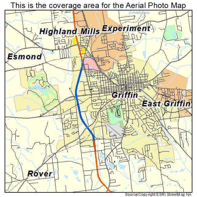 Griffin, GA location map 