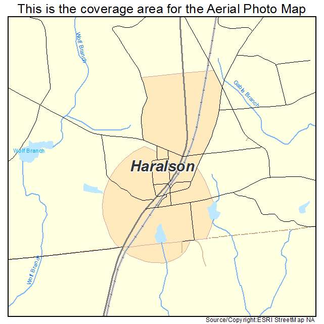 Haralson, GA location map 