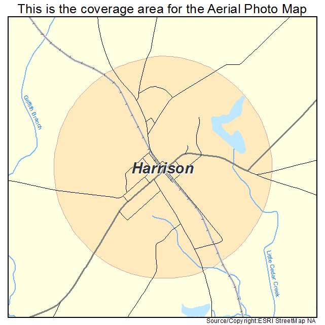 Harrison, GA location map 