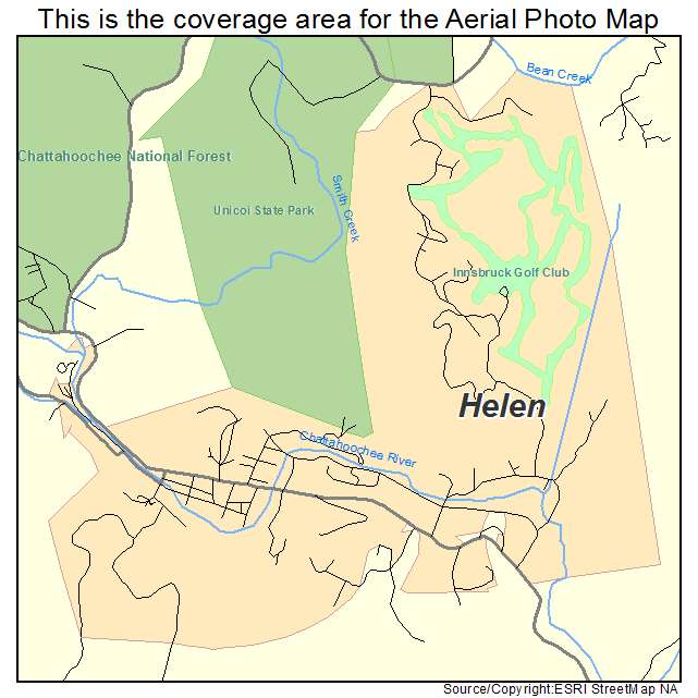 Helen, GA location map 