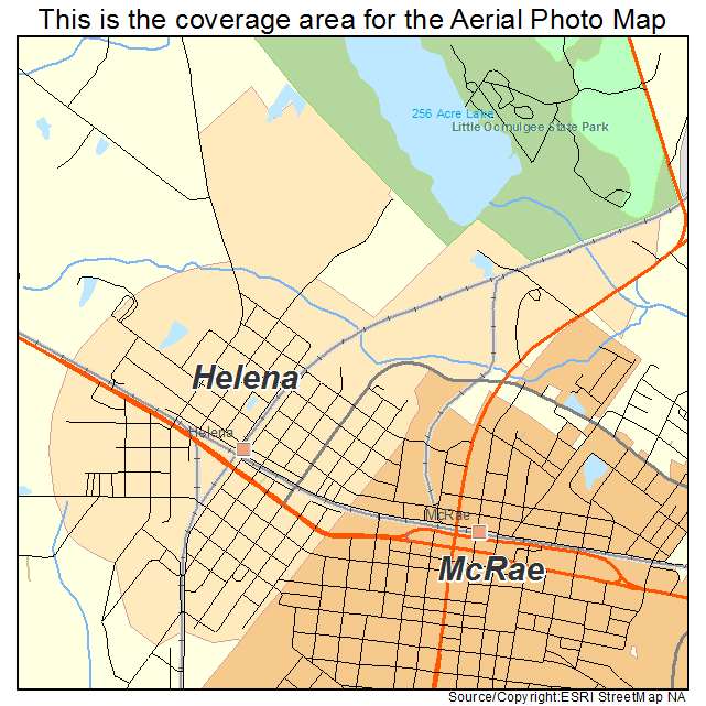 Helena, GA location map 