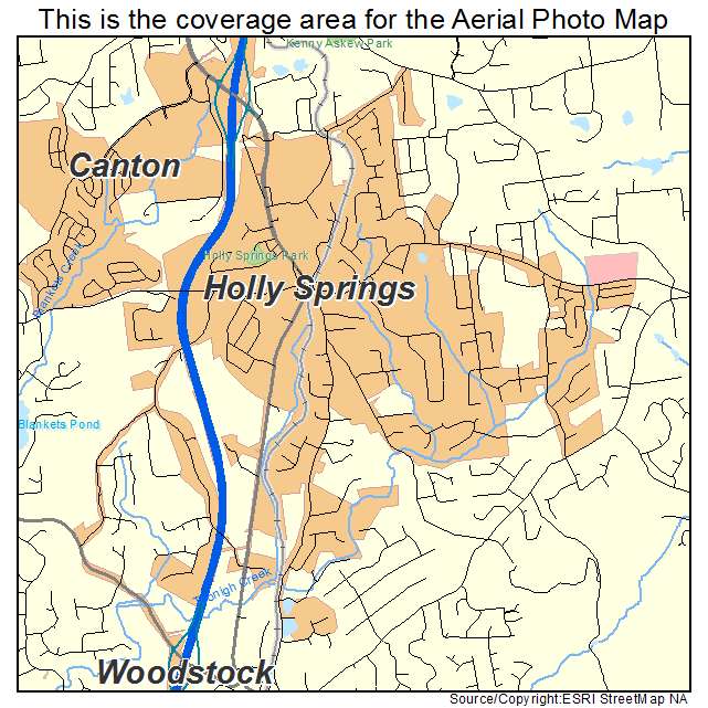 Holly Springs, GA location map 