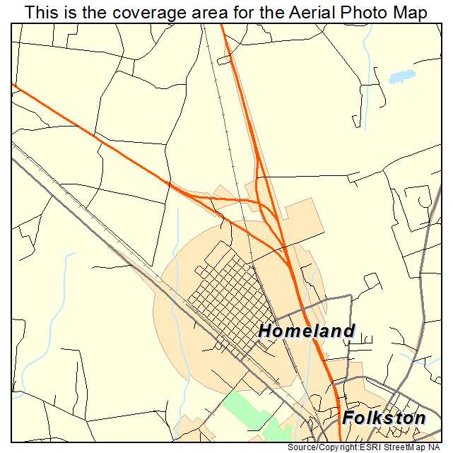 Homeland, GA location map 