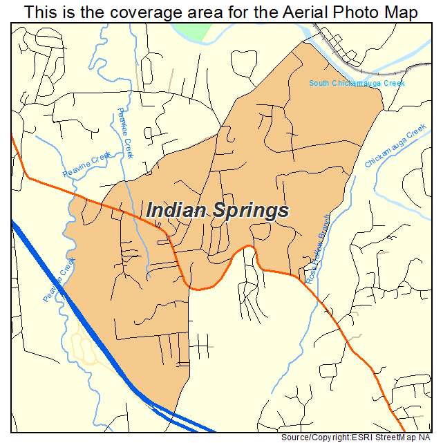 Indian Springs, GA location map 