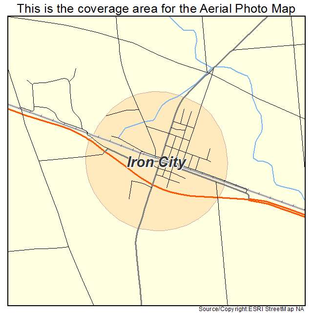 Iron City, GA location map 