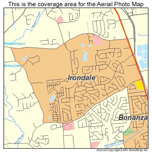 Irondale, GA location map 