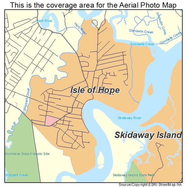 Isle of Hope, GA location map 