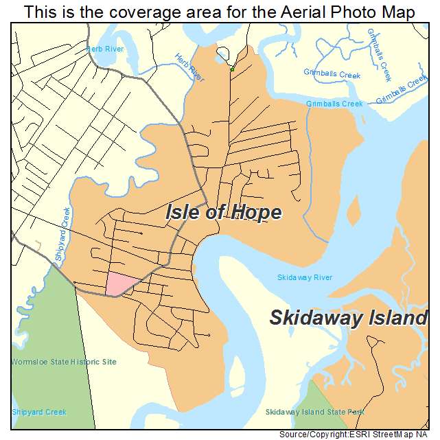 Isle of Hope, GA location map 