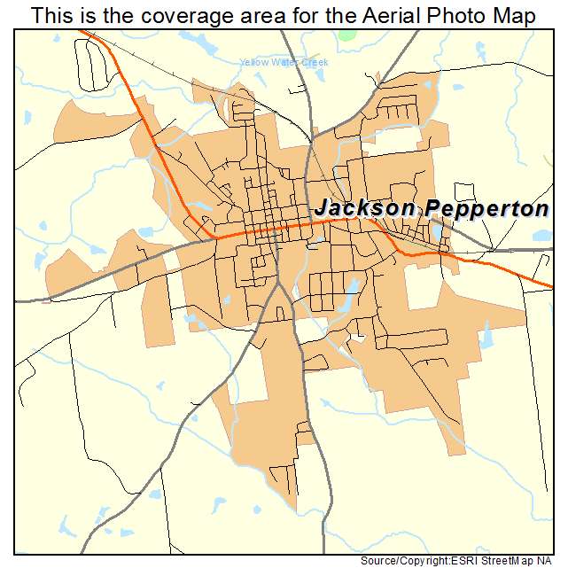 Jackson, GA location map 