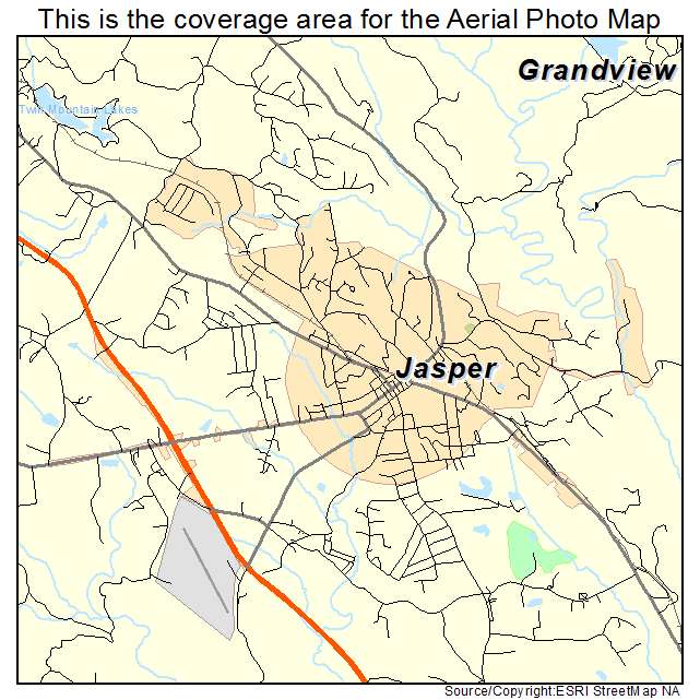 Jasper, GA location map 