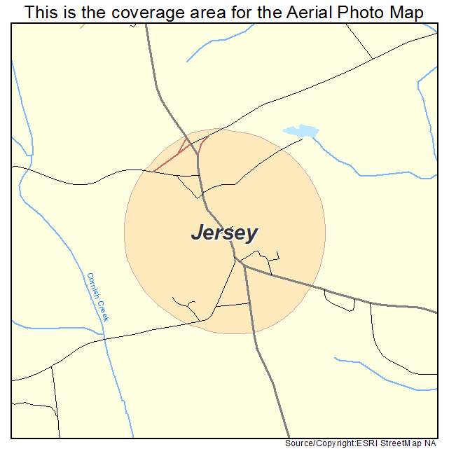 Jersey, GA location map 