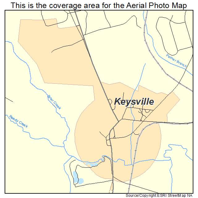 Keysville, GA location map 