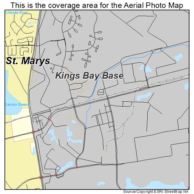 Kings Bay Base, GA location map 
