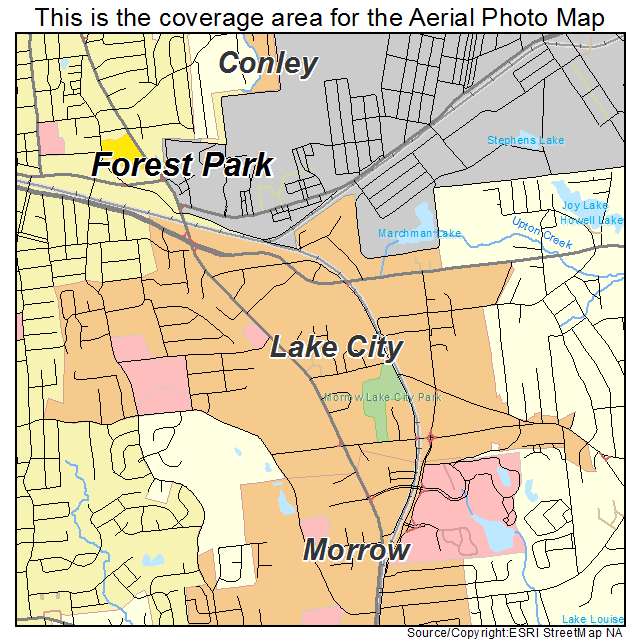 Lake City, GA location map 