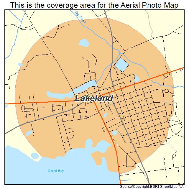 Lakeland, GA location map 