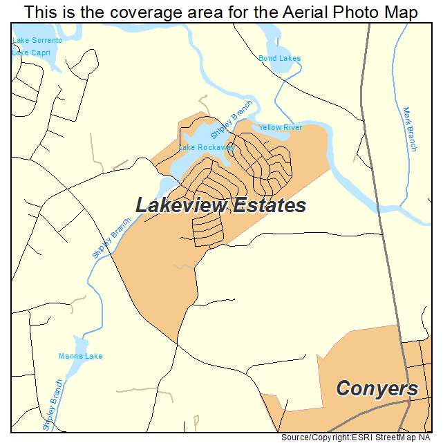 Lakeview Estates, GA location map 
