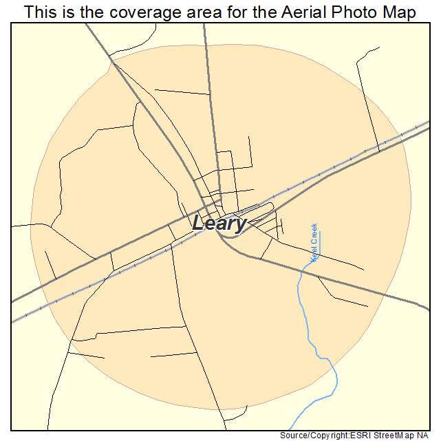 Leary, GA location map 