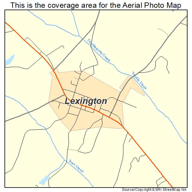 Lexington, GA location map 