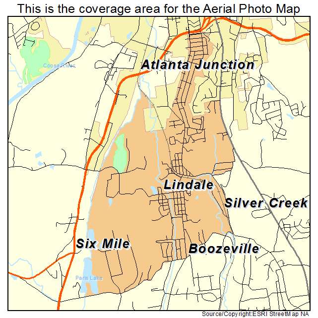 Lindale, GA location map 
