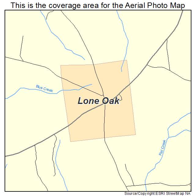 Lone Oak, GA location map 