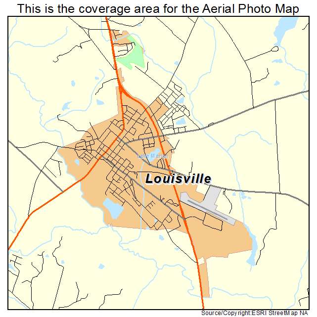 Louisville, GA location map 