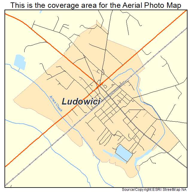 Ludowici, GA location map 