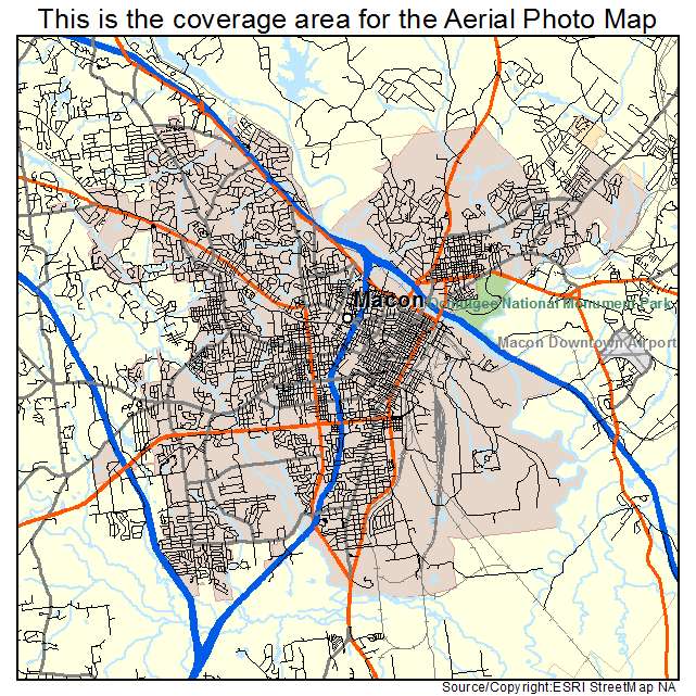 Macon, GA location map 