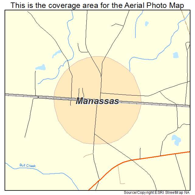 Manassas, GA location map 