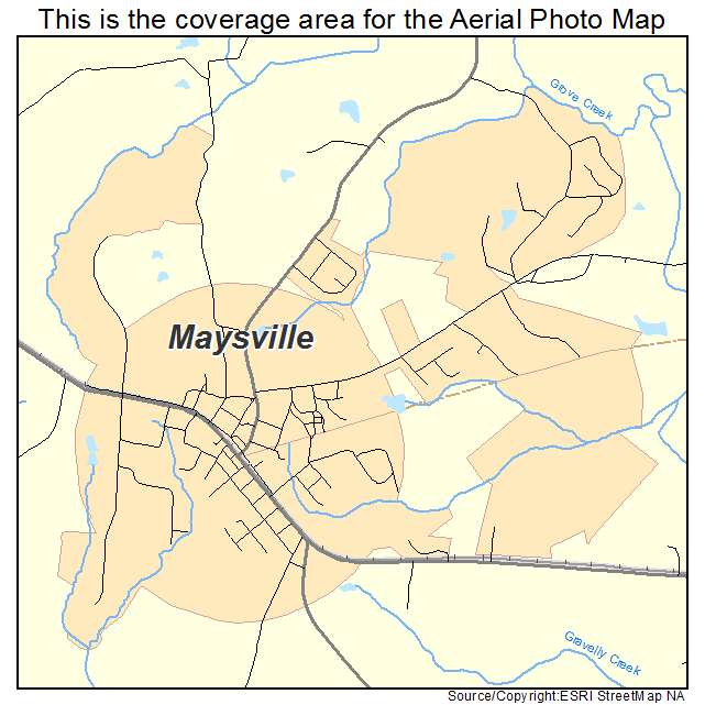 Maysville, GA location map 
