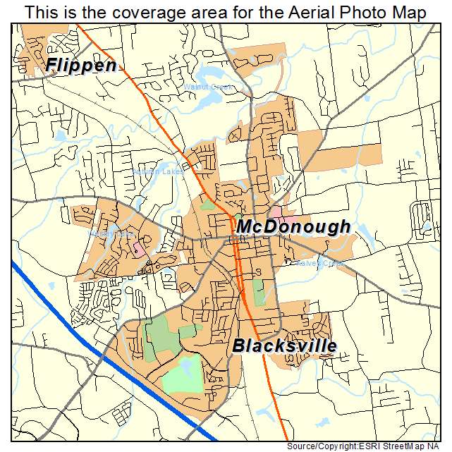 McDonough, GA location map 